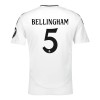 Virallinen pelipaita Real Madrid Bellingham 5 Koti 2024-25 Lyhythihainen - Miesten